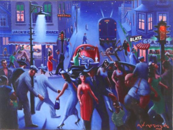 Bronzeville At Night Bronzeville At Night